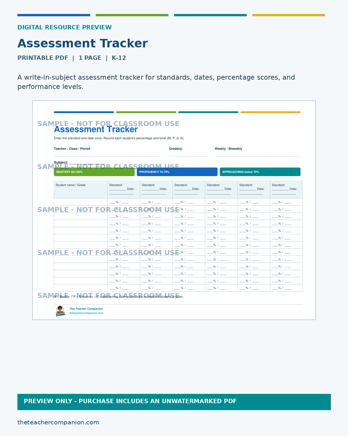 ASSESSMENT TRACKER
