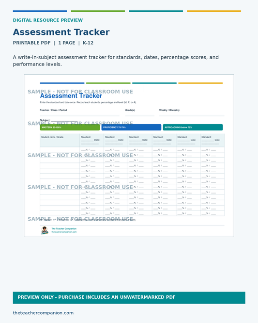 ASSESSMENT TRACKER