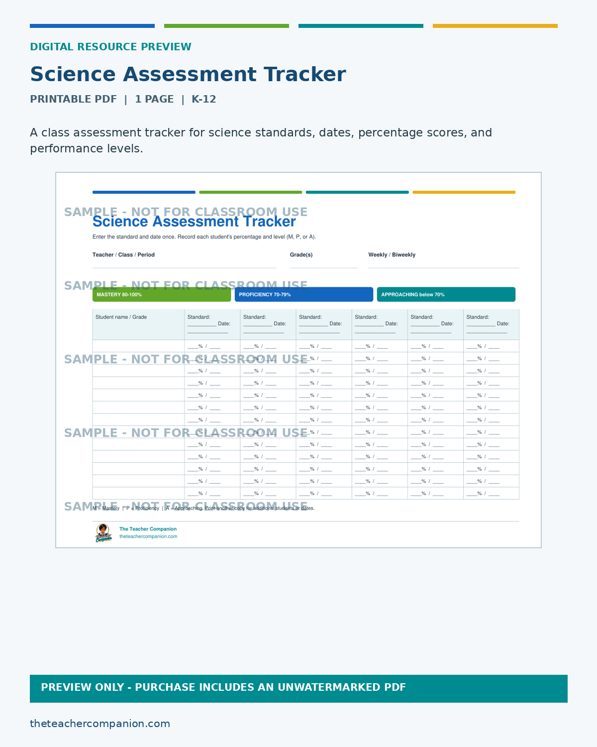 SCIENCE ASSESSMENT TRACK