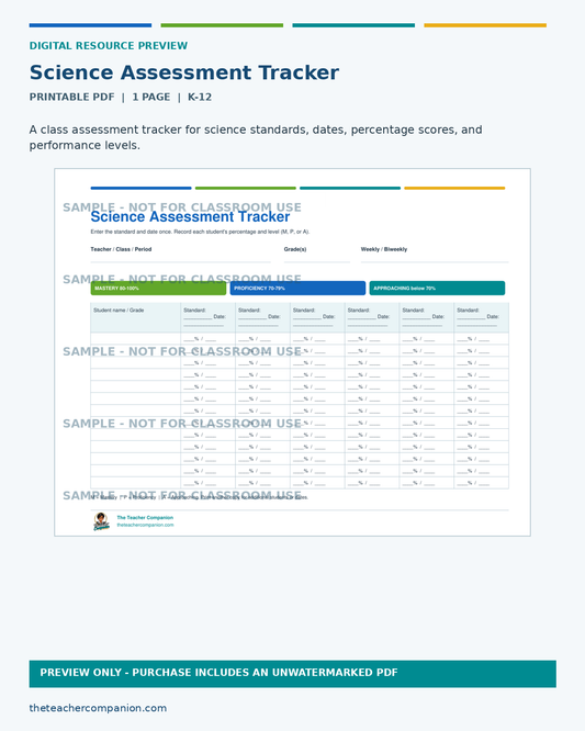 SCIENCE ASSESSMENT TRACK