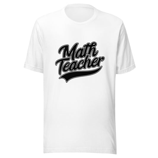 Math Teacher Swoosh Unisex t-shirt