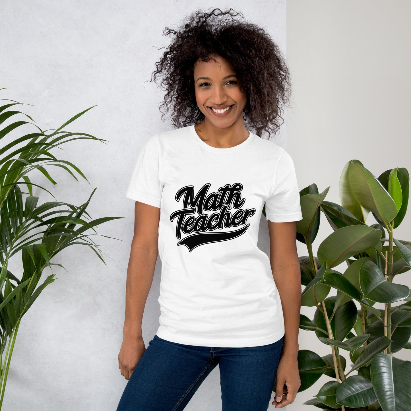 Math Teacher Swoosh Unisex t-shirt