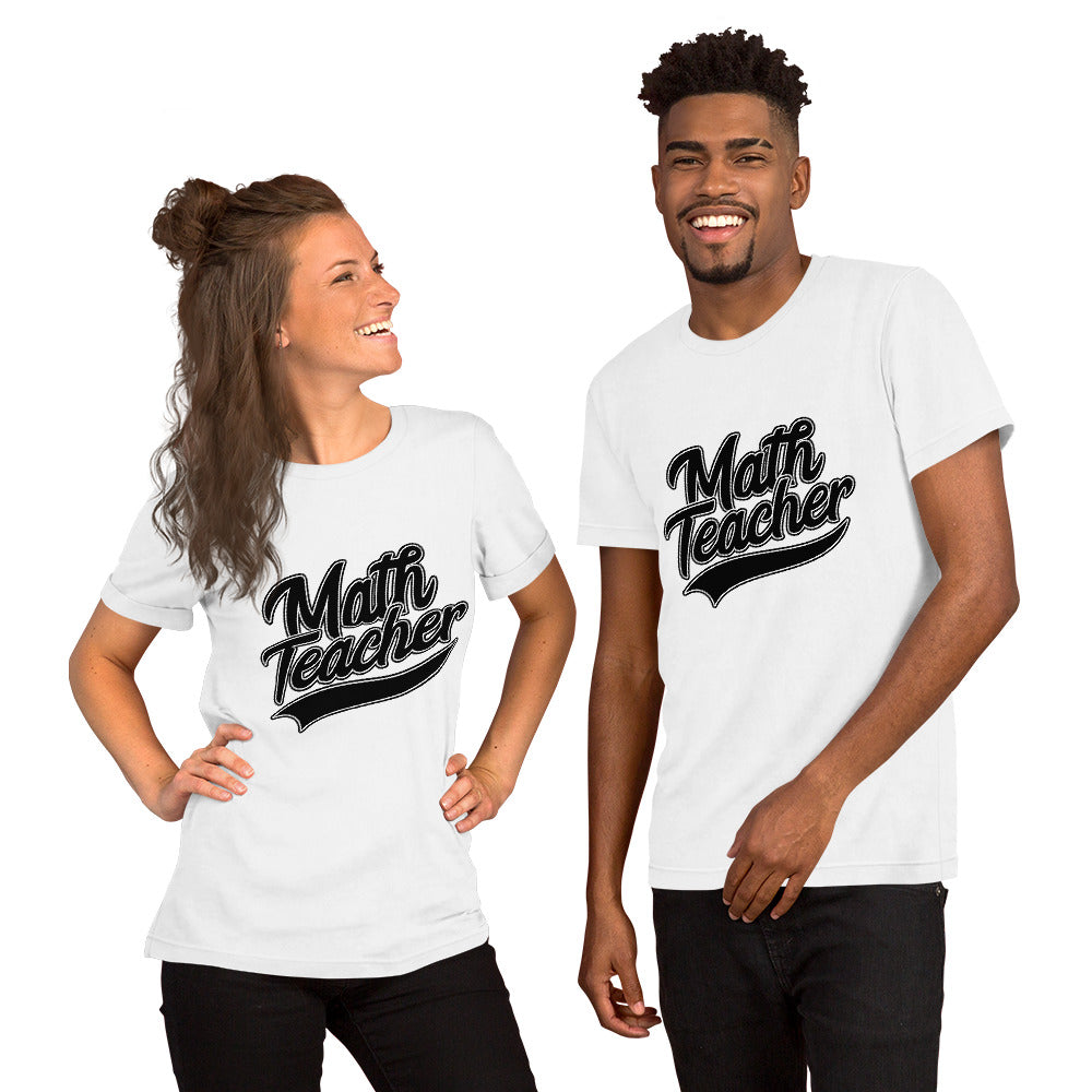 Math Teacher Swoosh Unisex t-shirt