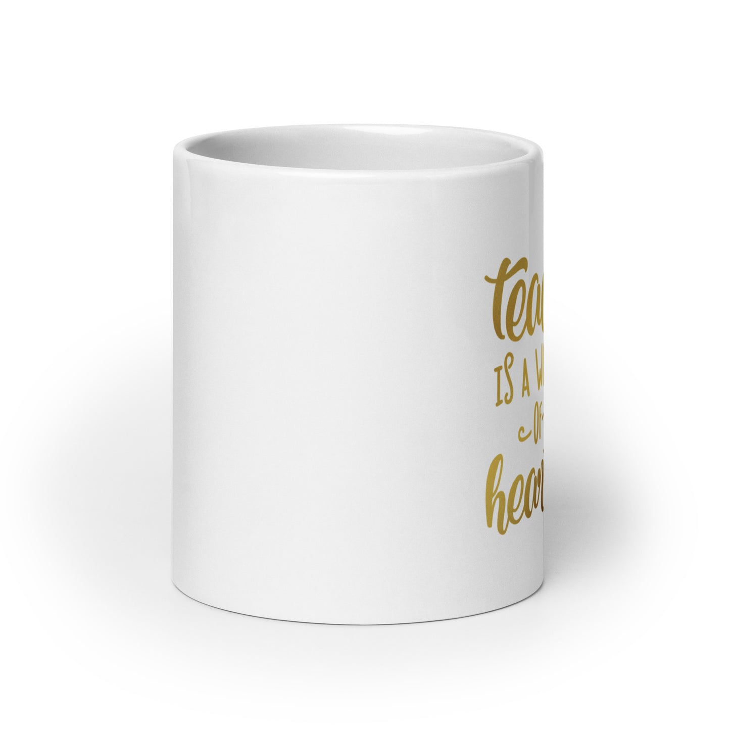 Teaching is a Work of Heart White Glossy Mug